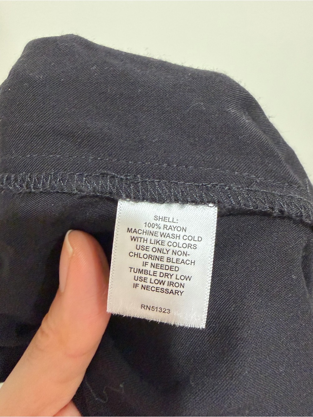 Halogen Black Wide-Leg Drawstring Wide leg pants - Picture 4 of 4